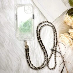 Bijoux De Téléphone Chaine Noir Et Or