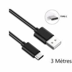 Câble 3 Mètres USB Vers Type C