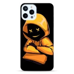 Coque Bonhomme Jaune En Gel Pour IPhone 15 Pro Max