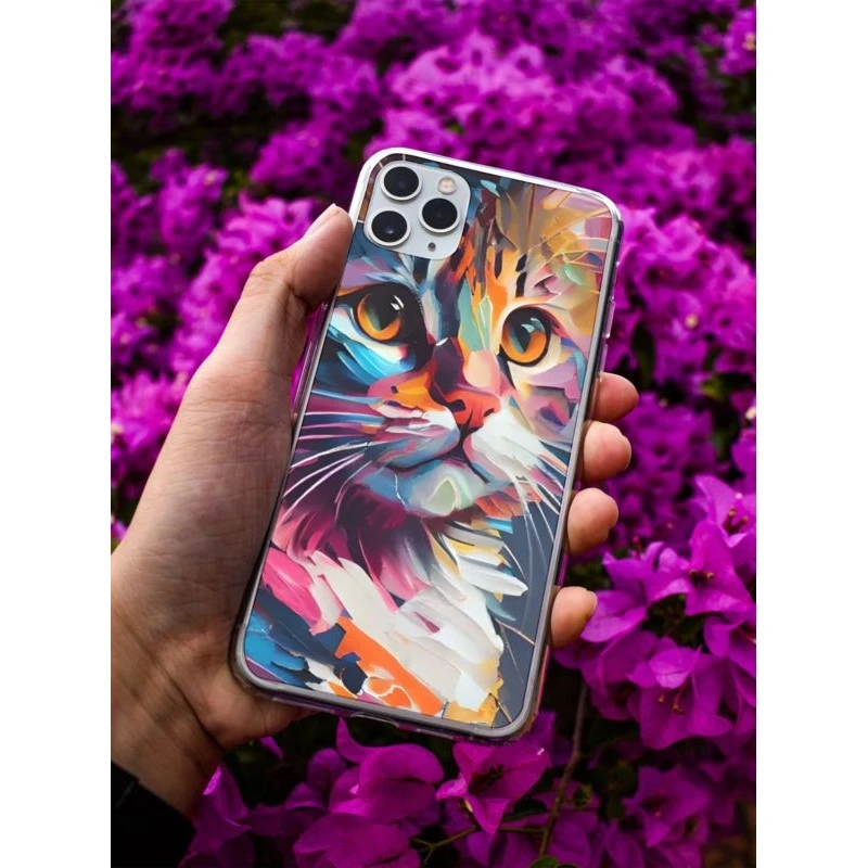 Coque Cat Colors En Gel Pour IPhone 15 Pro Max 1 Coque Cat Colors En Gel Pour IPhone 15 Pro Max