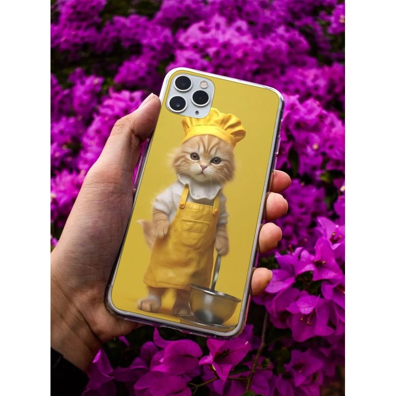 Coque Chat Cuistot En Gel Pour IPhone 15 Pro Max 1 Coque Chat Cuistot En Gel Pour IPhone 15 Pro Max