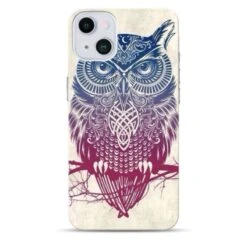 Coque Hibou Tribal En Gel Pour IPhone 15 Plus