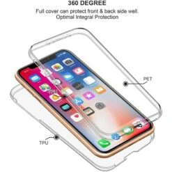 Coque Intégrale 360 Pour IPhone X/ XS Protection Avant Arrière -Phone case Sales coque integrale 360 pour iphone x xs protection avant arriere 3