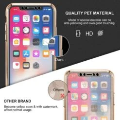 Coque Intégrale 360 Pour IPhone X/ XS Protection Avant Arrière -Phone case Sales coque integrale 360 pour iphone x xs protection avant arriere 5