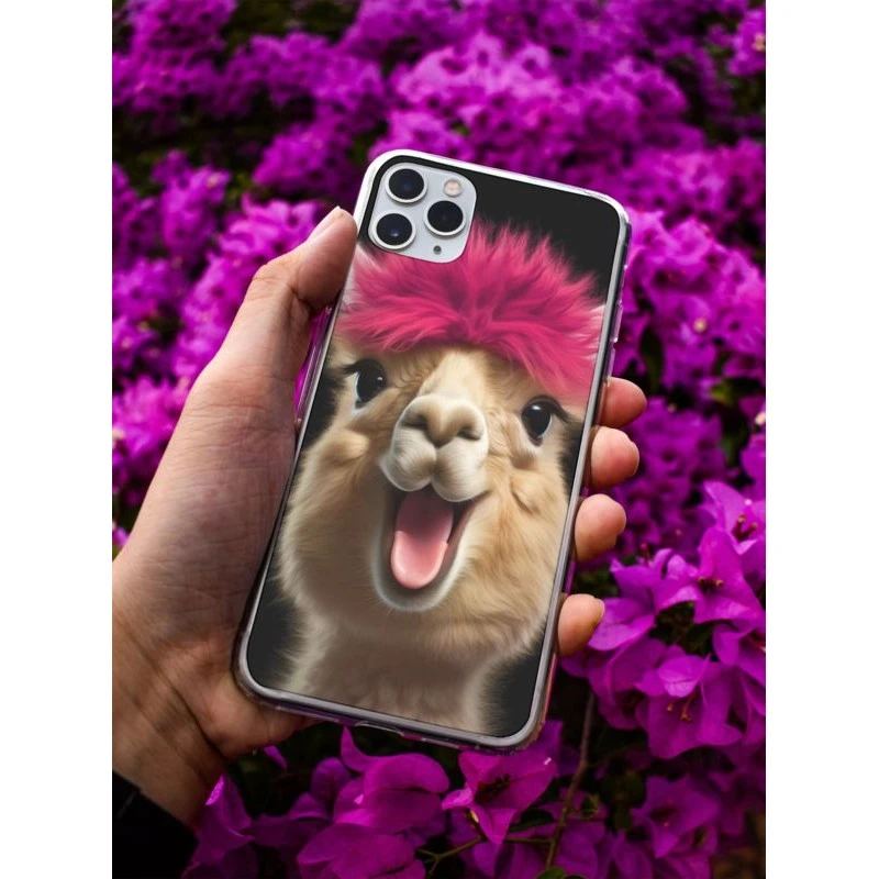 Coque Lama Funky En Gel Pour IPhone 15 Pro 1 Coque Lama Funky En Gel Pour IPhone 15 Pro