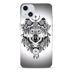 Coque Lion Tribal En Gel Pour IPhone 15 Plus
