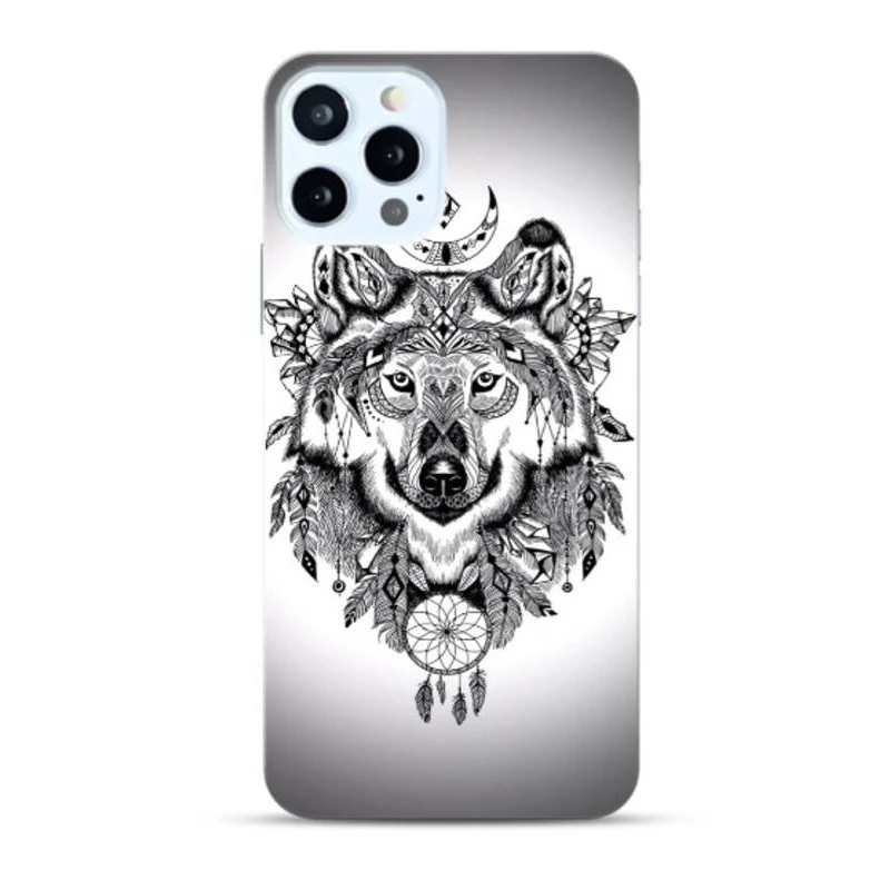 Coque Lion Tribal En Gel Pour IPhone 15 Pro 1 Coque Lion Tribal En Gel Pour IPhone 15 Pro