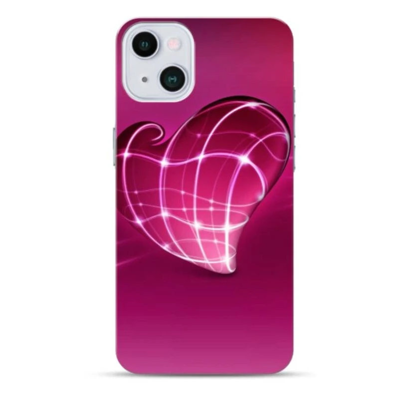 Coque Pink Heart En Gel Pour IPhone 15 1 Coque Pink Heart En Gel Pour IPhone 15