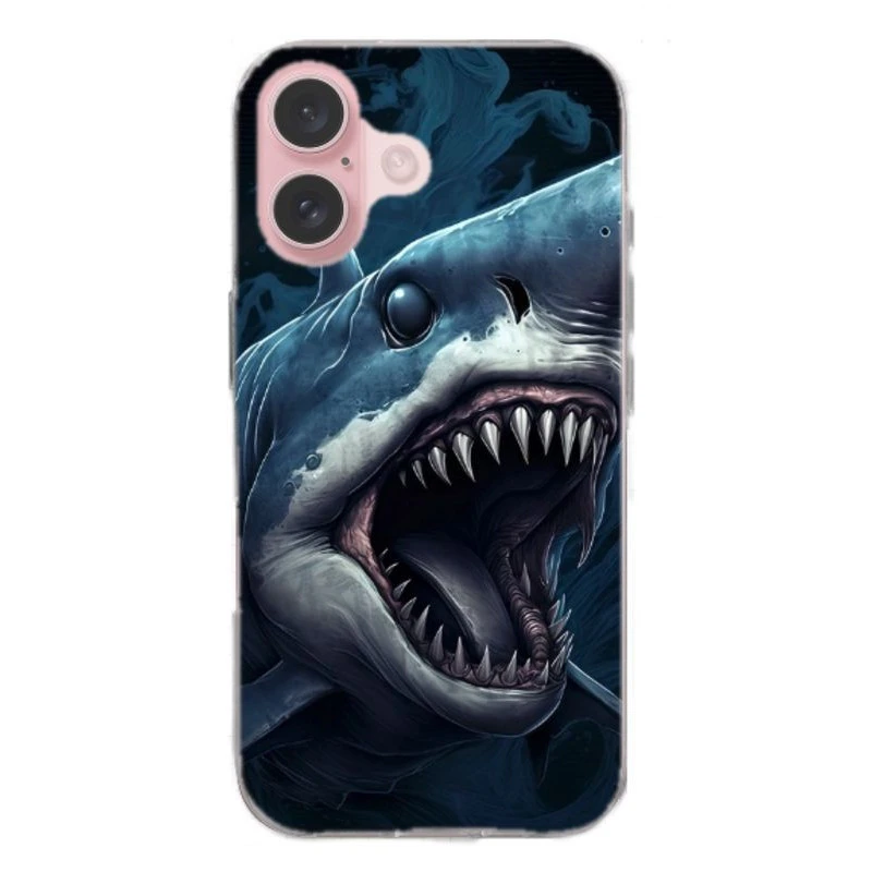 Coque Requin En Gel Pour IPhone 16 1 Coque Requin En Gel Pour IPhone 16