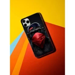 Coque Singe Bandana En Gel Pour IPhone 15 Pro Max