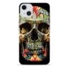 Coque Skull Flowers En Gel Pour IPhone 15 Plus