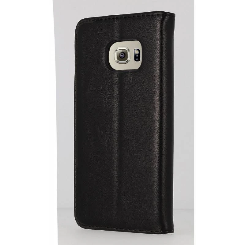 Etui Portefeuille Noir Pour Samsung S6 Edge Plus 3 Etui Portefeuille Noir Pour Samsung S6 Edge Plus – Image 3