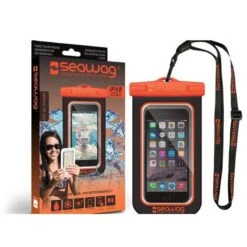 Pochette SEAWAG Waterproof Noir/orange Universelle Pour Smartphone