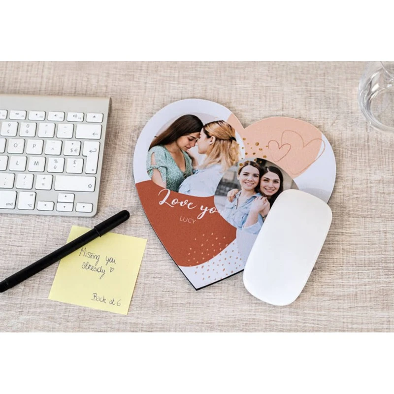 Tapis De Souris En Coeur Personnalisé 3 Tapis De Souris En Coeur Personnalisé – Image 3